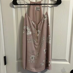 Express Pink Floral Tank Top